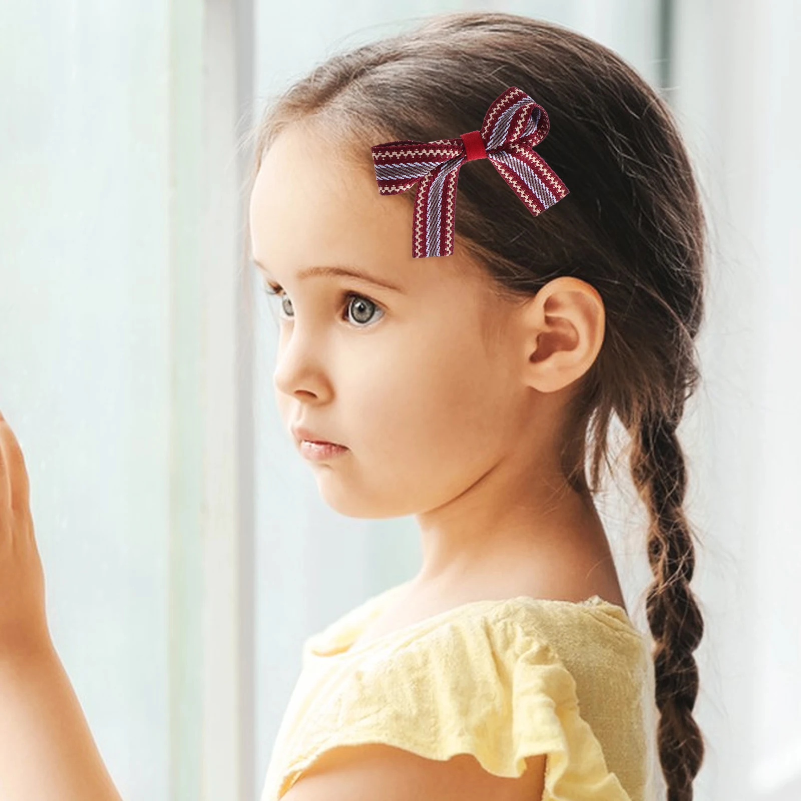 Ethnic Burgundy Hairpin Mini Clips Small Hair Clips Bow Hairpin for Kids Ribbon Durable Stylish Hair Accessories
Ethnic Burgundy Hairpin Mini Clips Small Hair Clips Bow Hairpin for Kids Ribbon Durable Stylish Hair Accessories