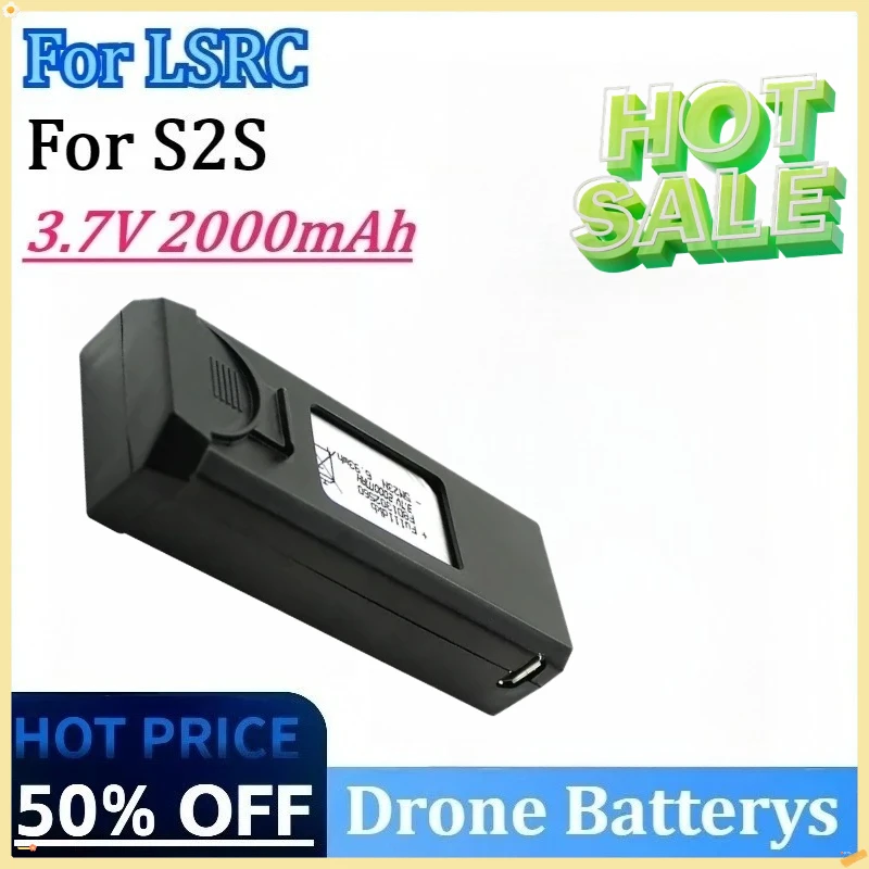 Upgraded 3.7V 2000mAh High Quality Drone Battery for LSRC S2S RC Qudcopter Battery Spare Accessories Parts Rechargeable Battery
Upgraded 3.7V 2000mAh High Quality Drone Battery for LSRC S2S RC Qudcopter Battery Spare Accessories Parts Rechargeable Battery