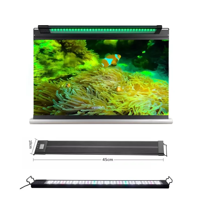 24W 45cm Aquarium Extendable Bracket Lamp for Fish Tank Light with Sunrise and Sunset Controller
24W 45cm Aquarium Extendable Bracket Lamp for Fish Tank Light with Sunrise and Sunset Controller