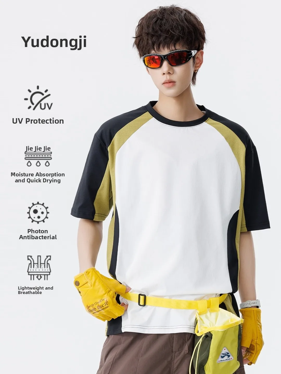 Youdongji Youth Contrast Color Block Quick Dry Short Sleeve T-Shirt Men Summer Loose Casual Sports Polyester Outdoor Activities
Youdongji Youth Contrast Color Block Quick Dry Short Sleeve T-Shirt Men Summer Loose Casual Sports Polyester Outdoor Activities