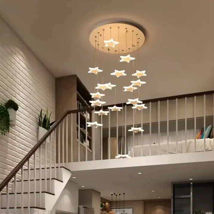 Staircase long chandelier creative personality duplex chandelier Nordic stairwell lamp tea shop restaurant chandelier
Staircase long chandelier creative personality duplex chandelier Nordic stairwell lamp tea shop restaurant chandelier