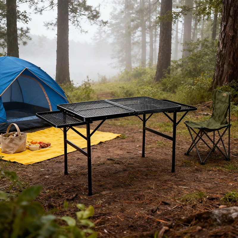 Portable Folding Camping Table Aluminum Alloy Picnic Egg Roll Table Lightweight Grid Design for Outdoor Durable Easy Clean
Portable Folding Camping Table Aluminum Alloy Picnic Egg Roll Table Lightweight Grid Design for Outdoor Durable Easy Clean