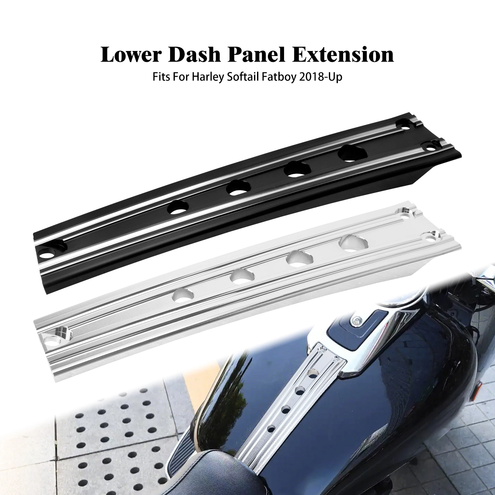 Motorcycle Lower Dash Panel Extension Aluminum Dashboard Trim Cover For Harley Softail Fat Boy FLFBS FLFB 2018-2025 Dash Covers
Motorcycle Lower Dash Panel Extension Aluminum Dashboard Trim Cover For Harley Softail Fat Boy FLFBS FLFB 2018-2025 Dash Covers