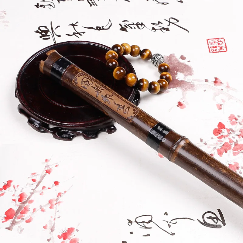 Xiao of national musical instruments, nine sections, master-level purple bamboo Dongxiao
Xiao of national musical instruments, nine sections, master-level purple bamboo Dongxiao