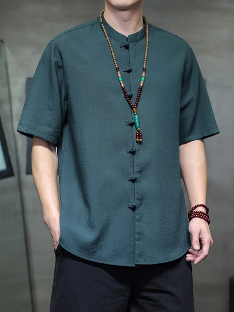 Xingya Linen Cotton Casual irt Men's Summer Thin ort Sve Qui Dry Loose Stand Collar Top Youth Faion Stand Fit
Xingya Linen Cotton Casual irt Men's Summer Thin ort Sve Qui Dry Loose Stand Collar Top Youth Faion Stand Fit