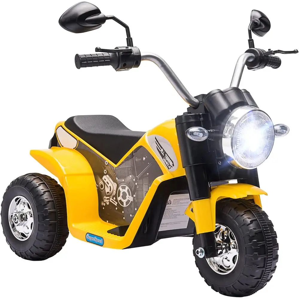 6V Battery-Powered 3-Wheel Kids' Dirt Bike with Horn, Lights, and Realistic Sounds, Suitable for Ages 18-36 Months, Yellow
6V Battery-Powered 3-Wheel Kids' Dirt Bike with Horn, Lights, and Realistic Sounds, Suitable for Ages 18-36 Months, Yellow