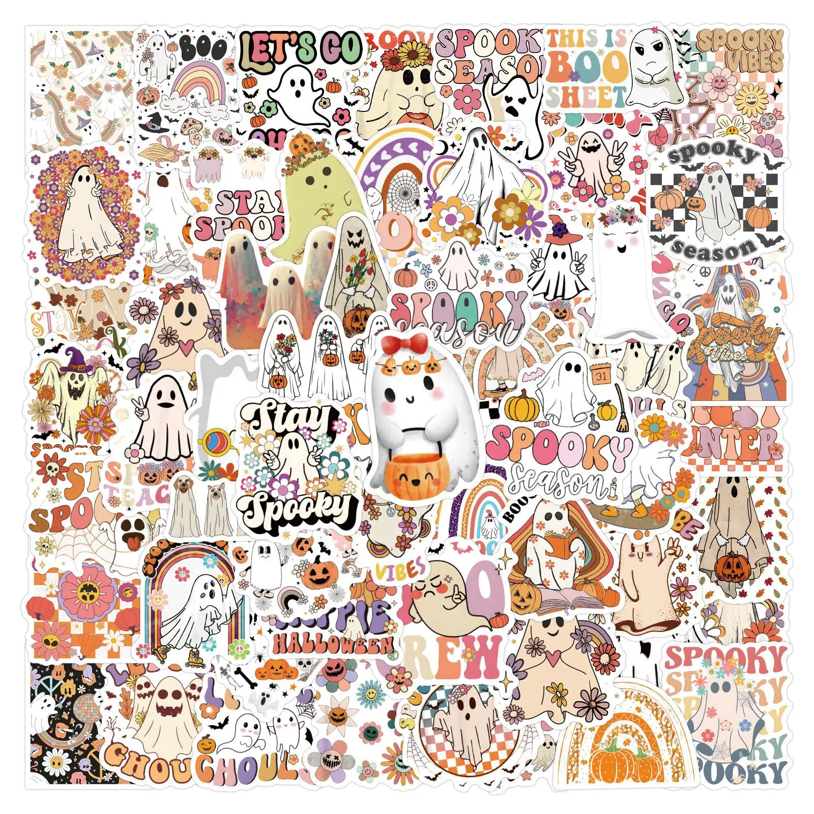10/50/100PCS Halloween Decoration Stickers White Ghost Graffiti Funny Festival DIY Cartoon Decals Laptop Guitar Car Bike Toys
10/50/100PCS Halloween Decoration Stickers White Ghost Graffiti Funny Festival DIY Cartoon Decals Laptop Guitar Car Bike Toys