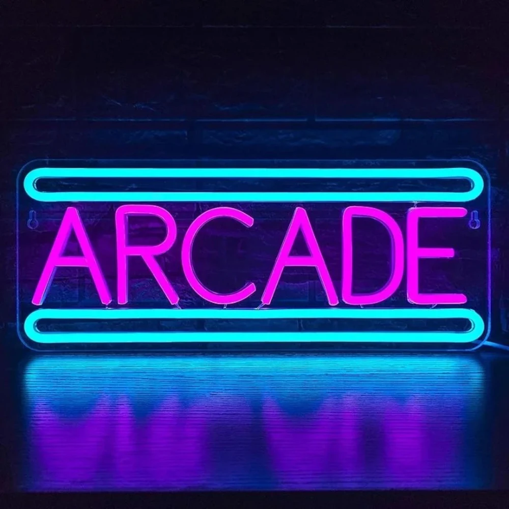 Arcade Neon Signs, Acrade Neon Signs for Game Room Decor, Blue Pink Game Neon Lights Led , Business Game Room Recreation
Arcade Neon Signs, Acrade Neon Signs for Game Room Decor, Blue Pink Game Neon Lights Led , Business Game Room Recreation