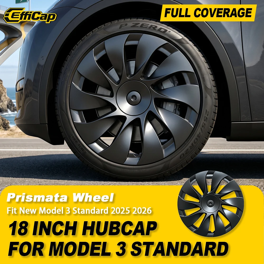 18 Inch 4PCS Hubcap for Tesla Model 3 Standard 2026 Full Rim Prismata Wheel Cover Parts Performance Replacement Accessories 2025
18 Inch 4PCS Hubcap for Tesla Model 3 Standard 2026 Full Rim Prismata Wheel Cover Parts Performance Replacement Accessories 2025