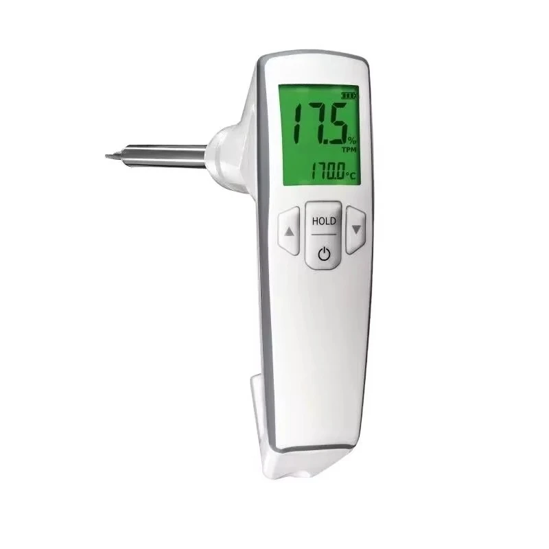 Cooking Oil Quality Tester Measuring Range +40 to +200 C Values Device
Cooking Oil Quality Tester Measuring Range +40 to +200 C Values Device