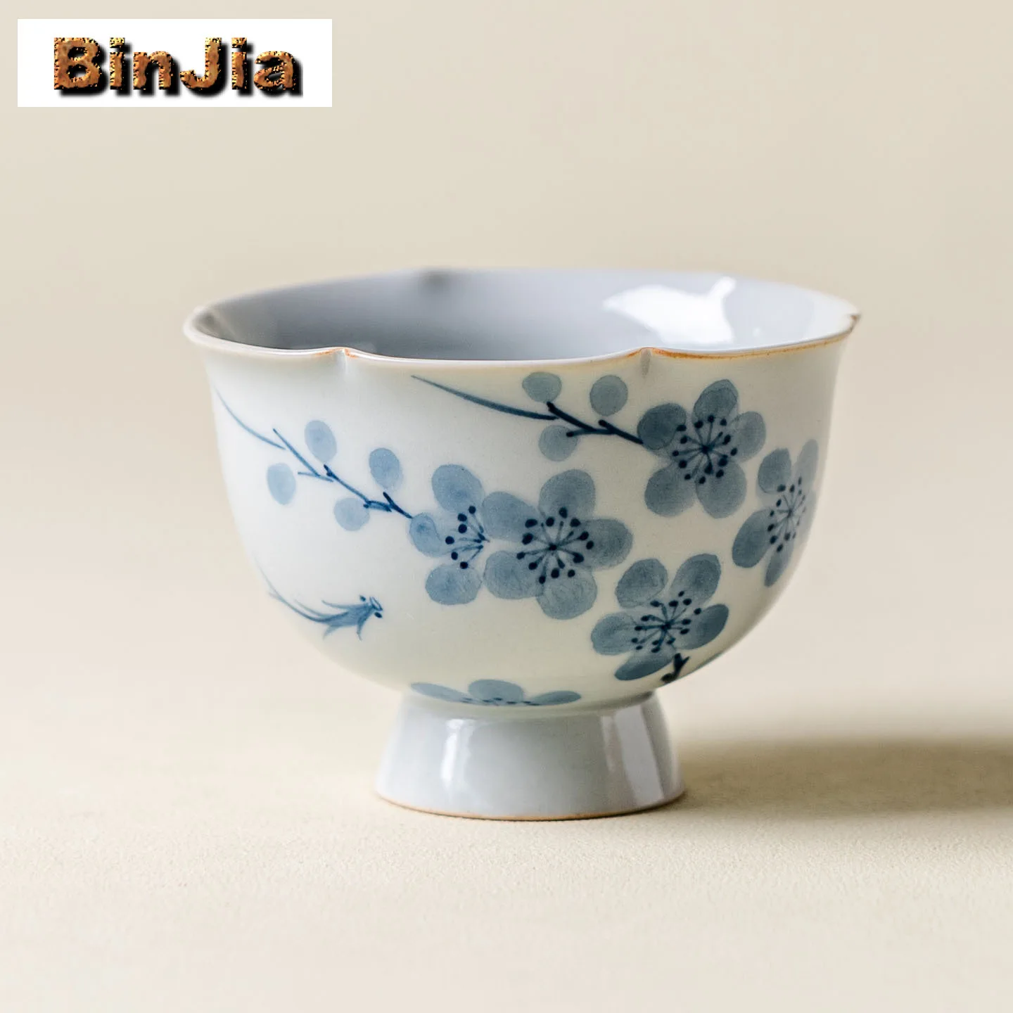 70ml Hand-painted Green Plum Blossom High-foot Teacup Vintage Tea Bowl Jug Tea-tasting Fragrance Cup Chazhan Master Cups Craft
70ml Hand-painted Green Plum Blossom High-foot Teacup Vintage Tea Bowl Jug Tea-tasting Fragrance Cup Chazhan Master Cups Craft