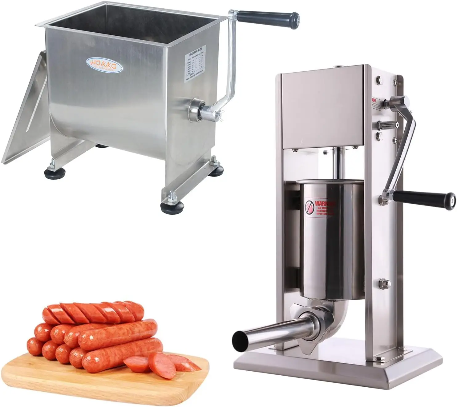 Hakka 7Lb/3L Sausage Stuffers and 15lb/7.5L Manual Meat Mixer
Hakka 7Lb/3L Sausage Stuffers and 15lb/7.5L Manual Meat Mixer