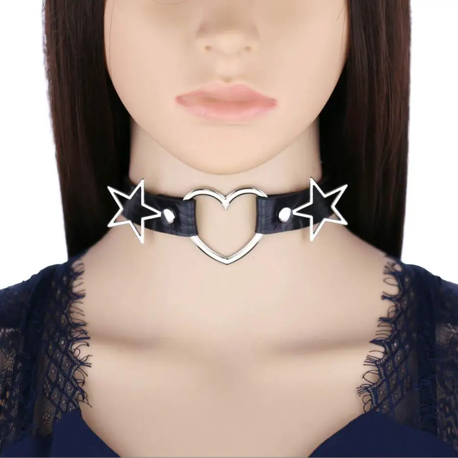 Punk Gothic Choker Necklaces For Women Girls Rivet Butterfly Bell Star Heart Cross Collar Necklaces Fashion Jewelry Gifts S3005
Punk Gothic Choker Necklaces For Women Girls Rivet Butterfly Bell Star Heart Cross Collar Necklaces Fashion Jewelry Gifts S3005
