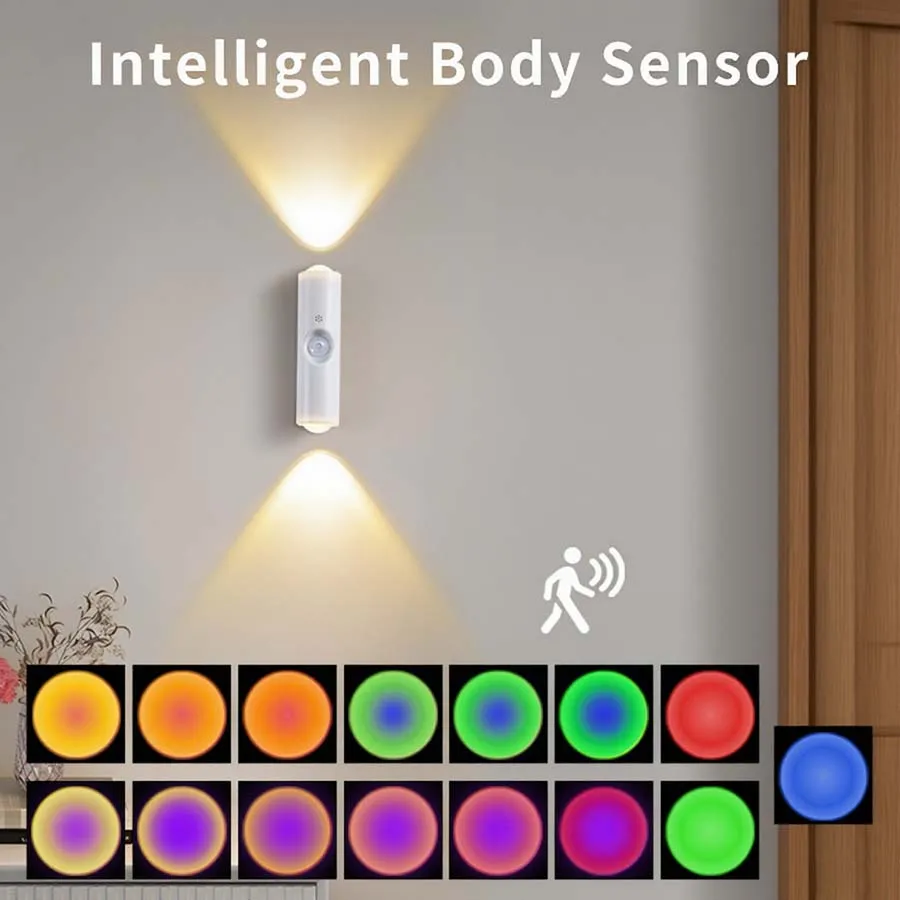 3-цветный/RGB магнитный настенный светильник с датчиком движения, ночник, светильник для шкафа, перезаряжаемый затемняющий светильник для шкафов, коридоров, лестниц
3-цветный/RGB магнитный настенный светильник с датчиком движения, ночник, светильник для шкафа, перезаряжаемый затемняющий светильник для шкафов, коридоров, лестниц