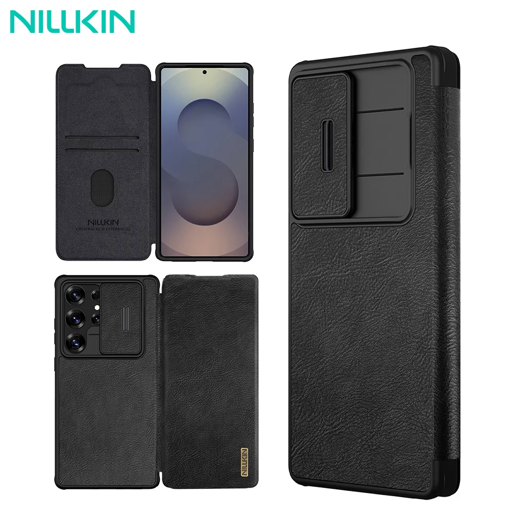Nillkin For Samsung Galaxy S25 Ultra Case Qin Pro Leather Sliding Camera Protection Flip Back Cover For Samsung S25/S25 Plus
Nillkin For Samsung Galaxy S25 Ultra Case Qin Pro Leather Sliding Camera Protection Flip Back Cover For Samsung S25/S25 Plus