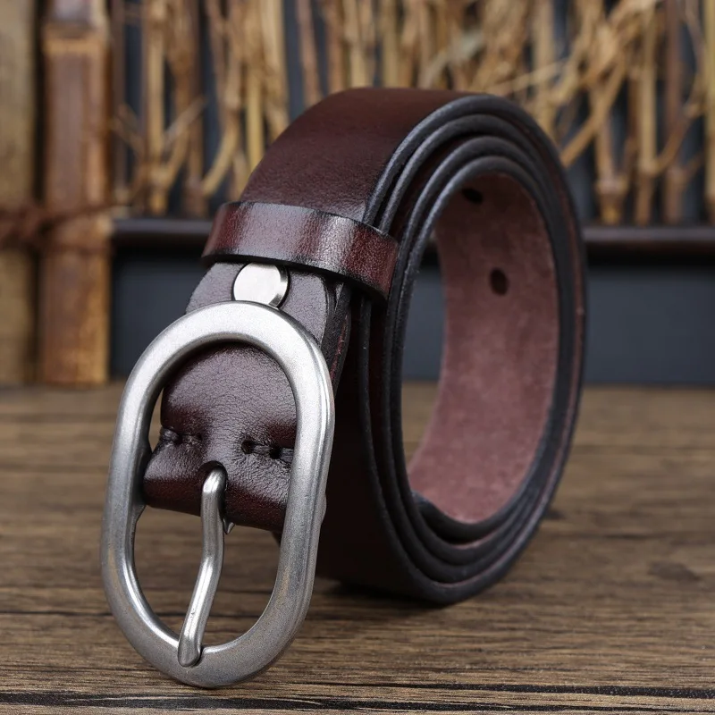 Women's genuine top-grain leather belt, vintage simple versatile waistband
Women's genuine top-grain leather belt, vintage simple versatile waistband