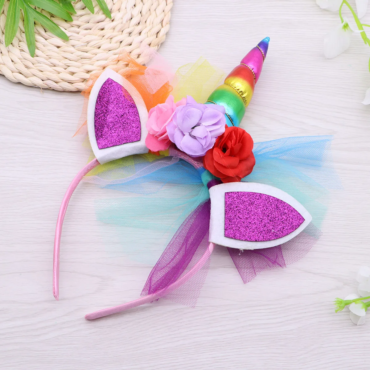 Unicorn Headband Rose Grenadine Hair Hoop Ideal for Festival Birthday Party Cosplay Photo Prop Unicorn Headpiece
Unicorn Headband Rose Grenadine Hair Hoop Ideal for Festival Birthday Party Cosplay Photo Prop Unicorn Headpiece