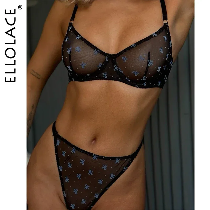 Ellolace Bowknot Print French Underwear Polka Dot Sexy Outfits For Woman Seamless Intimate See Through Exotic Bilizna Set
Ellolace Bowknot Print French Underwear Polka Dot Sexy Outfits For Woman Seamless Intimate See Through Exotic Bilizna Set
