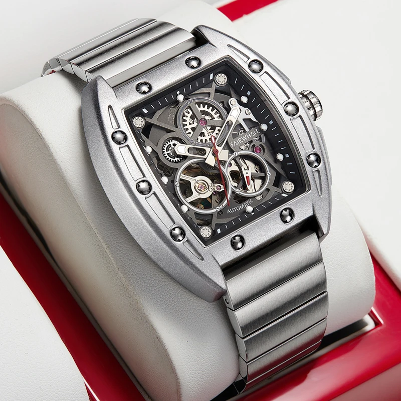 Fairwhale Men's Luxury Skeleton Automatic Tourbillon Watch Fashion Tonneau Dial Mechanical Reloj Male Clock
Fairwhale Men's Luxury Skeleton Automatic Tourbillon Watch Fashion Tonneau Dial Mechanical Reloj Male Clock