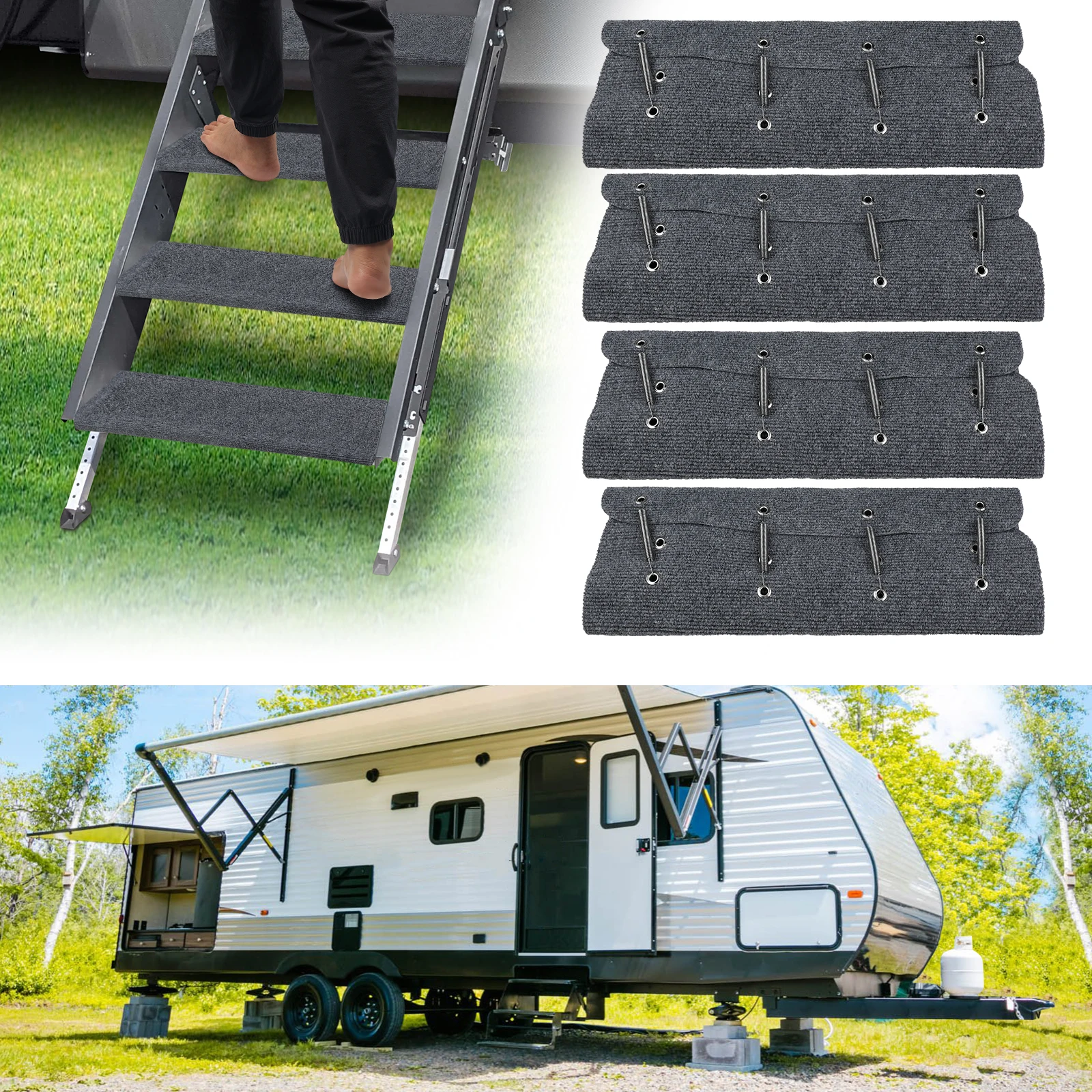 НОВЫЙ 4 шт. Нескользящий напольный коврик RV Step Carpet Водонепроницаемый коврик RV Step Cover Ковер Коврик для уличного мобильного дома Кемпер Путешествия Прицеп
НОВЫЙ 4 шт. Нескользящий напольный коврик RV Step Carpet Водонепроницаемый коврик RV Step Cover Ковер Коврик для уличного мобильного дома Кемпер Путешествия Прицеп