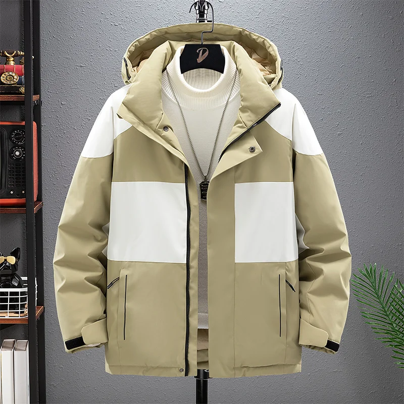 Fashion Color Colliding Hooded Down Jacket Warm Wind-proof Fashion Simple Design Loose Version Fabric Comfortable Skin-friendly
Fashion Color Colliding Hooded Down Jacket Warm Wind-proof Fashion Simple Design Loose Version Fabric Comfortable Skin-friendly