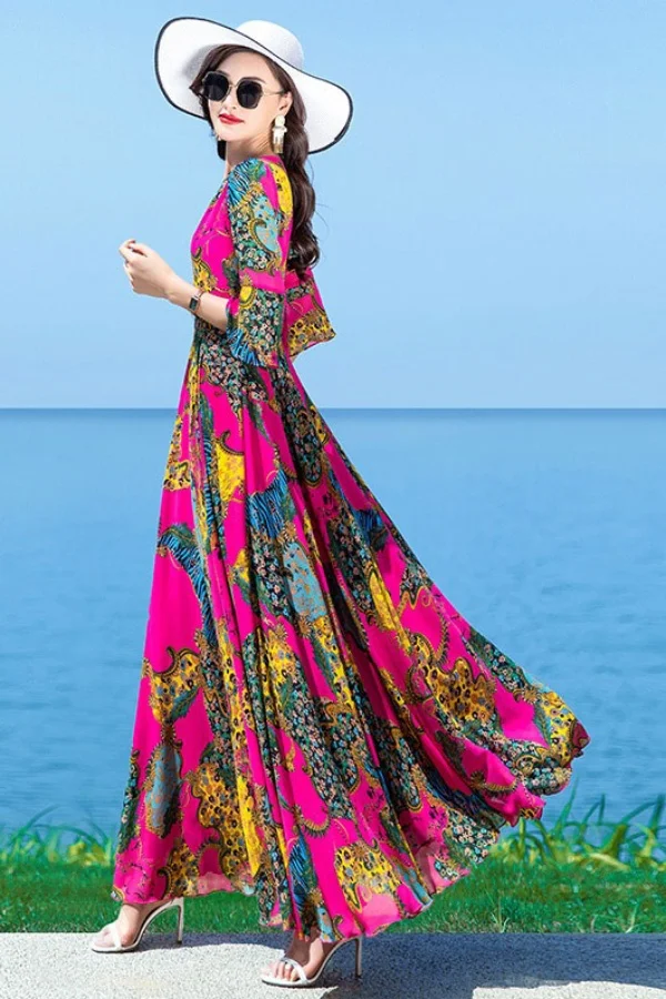 2026 Spring and Summer High-quality Chiffon Super Fairy Travel Photo Shoot Ethnic Style Slimming Dress Bohemian Resort Beach
2026 Spring and Summer High-quality Chiffon Super Fairy Travel Photo Shoot Ethnic Style Slimming Dress Bohemian Resort Beach