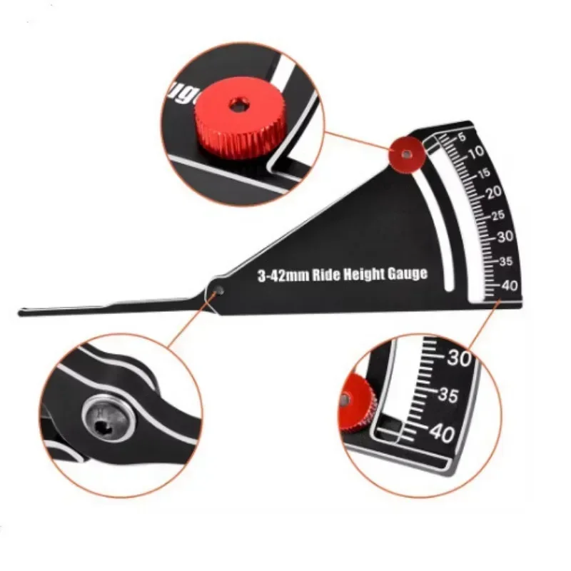 Adjustable Ruler Adjusting RC Car Height & Wheel Rim Camber 3-42Mm Ride Height Gauge
Adjustable Ruler Adjusting RC Car Height & Wheel Rim Camber 3-42Mm Ride Height Gauge