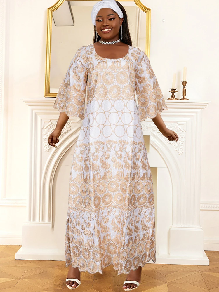 African Dresses For Women 2024 Plus Size 3XL 4XL Maxi Robe Wedding Party Traditional Evening Gown Africa Clothes Nigerian Turban
African Dresses For Women 2024 Plus Size 3XL 4XL Maxi Robe Wedding Party Traditional Evening Gown Africa Clothes Nigerian Turban