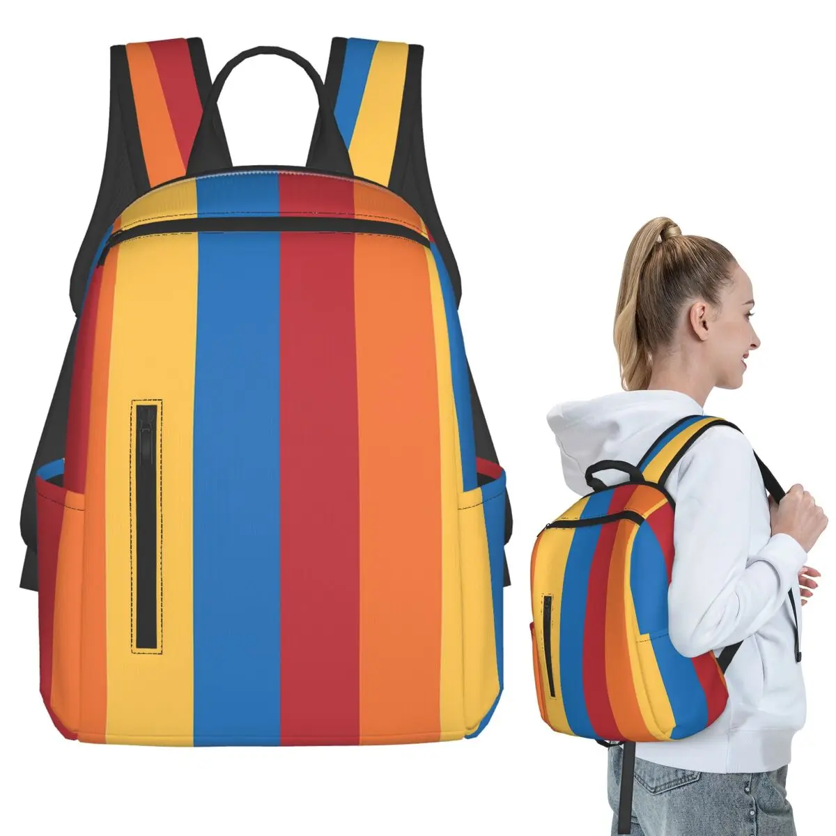 Wally Darling Stripes Backpack Student BookBag Children School Bag Computer Shoulder Bags Men Women
Wally Darling Stripes Backpack Student BookBag Children School Bag Computer Shoulder Bags Men Women