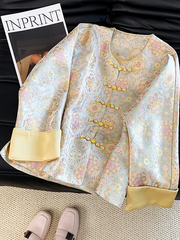 New Chinese Sle Women's ort Jaet Autumn New Model High-End Sensation Traditional Heavy Embroidery Button Cardigan Top
New Chinese Sle Women's ort Jaet Autumn New Model High-End Sensation Traditional Heavy Embroidery Button Cardigan Top