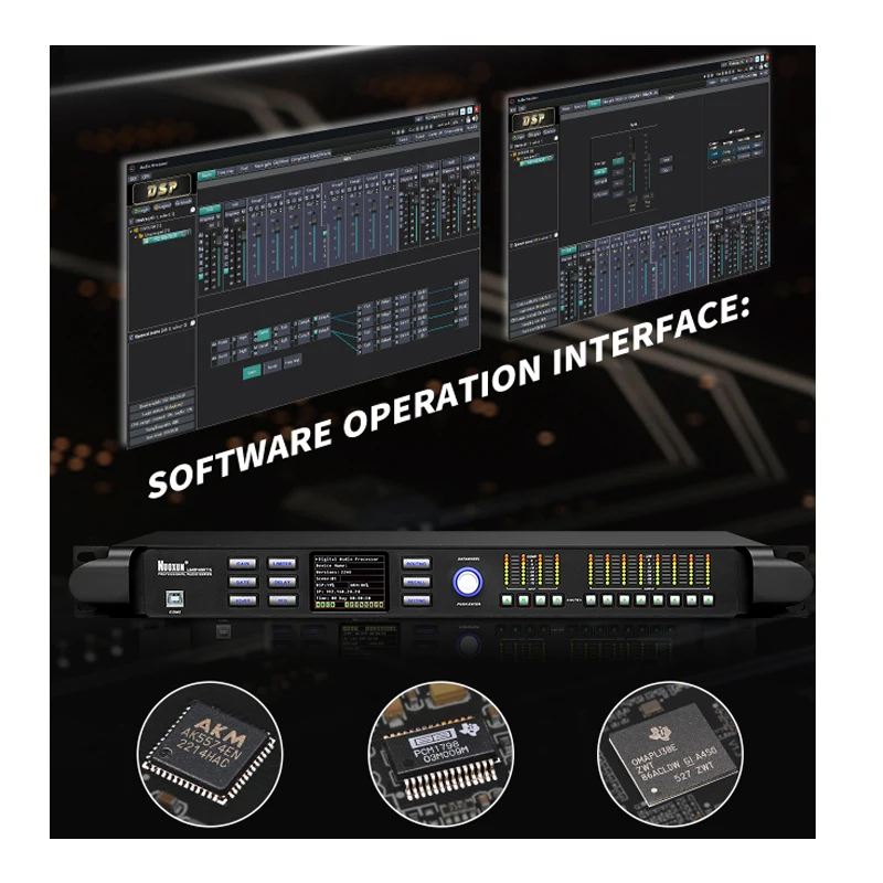Professional Stage Sound Equipment-Dap408 DSP Digital Sound Processor With USB RJ45 Connection Made Of Durable Metal
Professional Stage Sound Equipment-Dap408 DSP Digital Sound Processor With USB RJ45 Connection Made Of Durable Metal