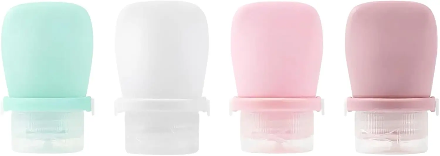 4 Pack 1oz Silicone Travel Bottles Leak Proof Squeeze Bottles for Toiletries Shampoo Conditioner Lotion Salad Dressing Travel
4 Pack 1oz Silicone Travel Bottles Leak Proof Squeeze Bottles for Toiletries Shampoo Conditioner Lotion Salad Dressing Travel