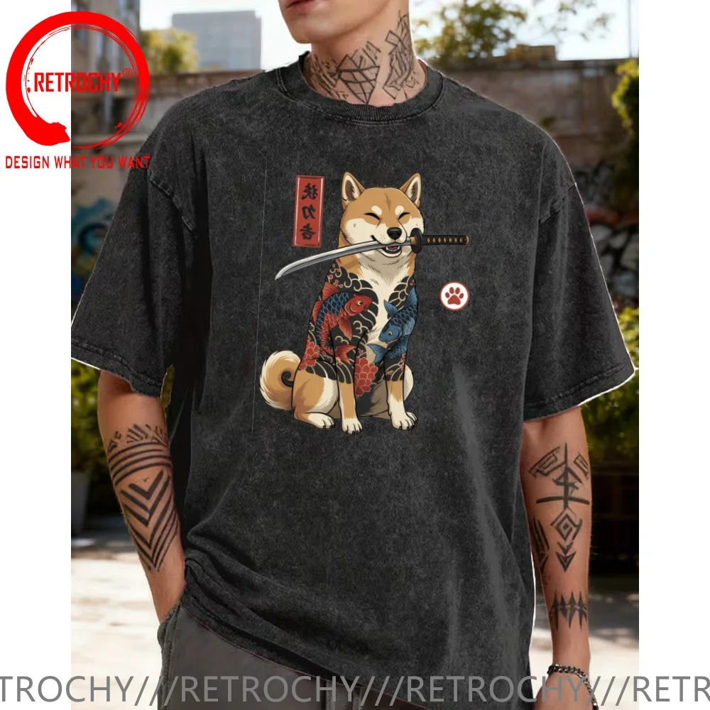 Funny Design Shiba Inu With Koi Fish & Sword Shirt Men Fashion Trendy Casual Clothing Stylish Tops Tee Shirt Leisure Tshirt Men
Funny Design Shiba Inu With Koi Fish & Sword Shirt Men Fashion Trendy Casual Clothing Stylish Tops Tee Shirt Leisure Tshirt Men