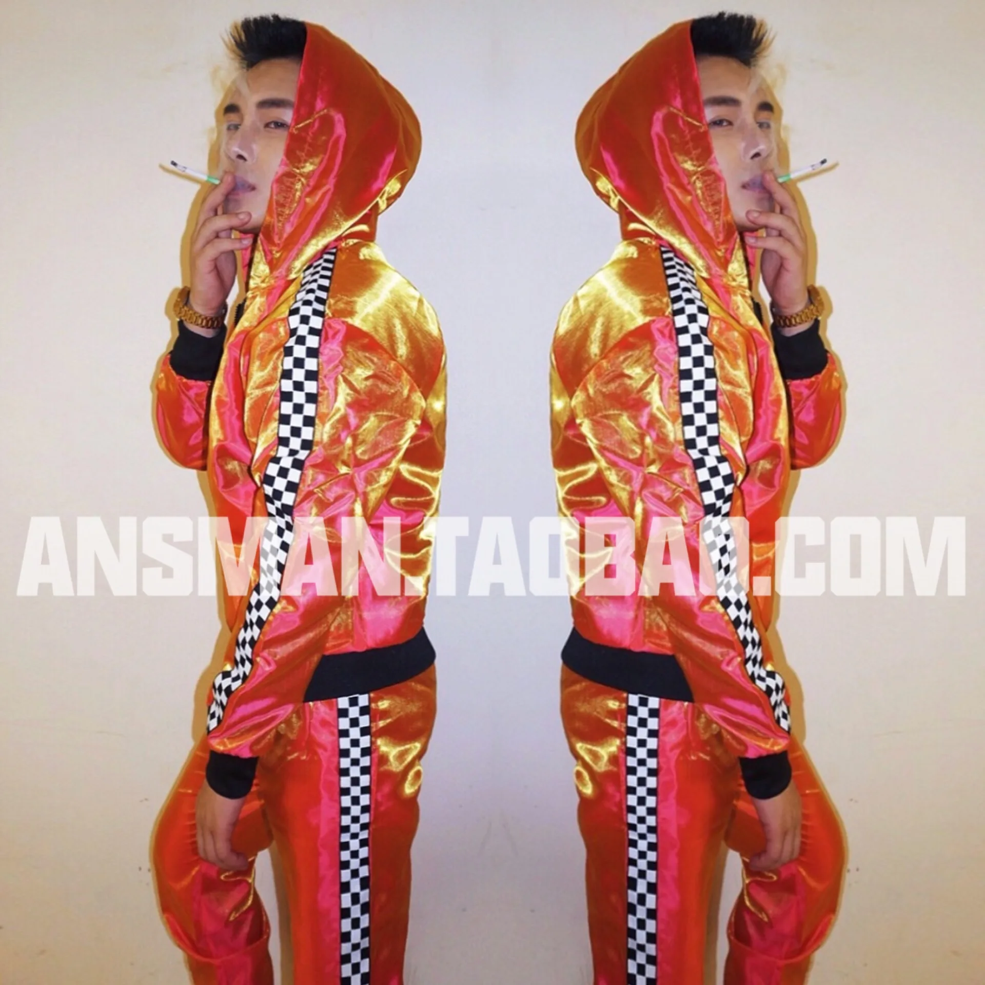 New Nightclub Bar DJ Singer Fantasy Orange Hip Hop Baseball Jacket Fashion Set Men's Casual Performance Clothing
New Nightclub Bar DJ Singer Fantasy Orange Hip Hop Baseball Jacket Fashion Set Men's Casual Performance Clothing