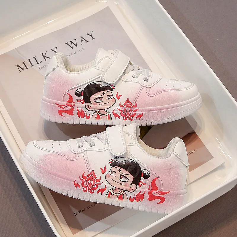 Cartoon Printing Children Shoes Low Cut Anti-Slip Kids Skate Shoes Hook Loop Platform Skateboard Shoes For Girls zapatillas nino
Cartoon Printing Children Shoes Low Cut Anti-Slip Kids Skate Shoes Hook Loop Platform Skateboard Shoes For Girls zapatillas nino