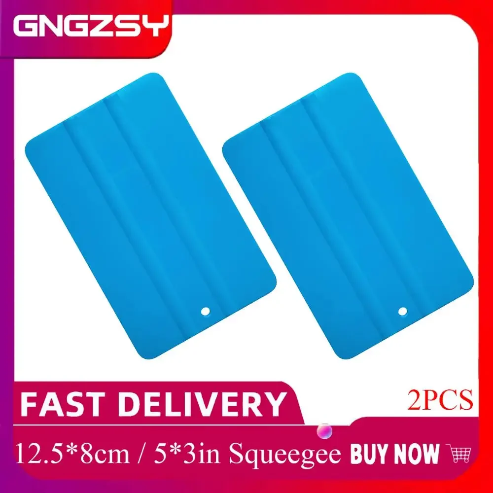 2pcs Car Film Squeegee Vinyl Blue Plastic Scraper soft PP material Window Glass Decal Applicator 12.5x8cm 2A24
2pcs Car Film Squeegee Vinyl Blue Plastic Scraper soft PP material Window Glass Decal Applicator 12.5x8cm 2A24
