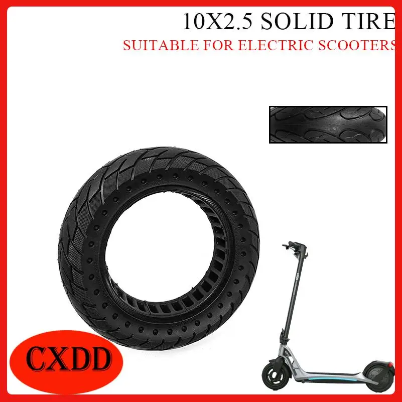 10 Inch 10X2.5 Solid Tire for Ninebot Max G30 Electric Scooter 10inch Explosion-Proof Hollow Honeycomb Tyre
10 Inch 10X2.5 Solid Tire for Ninebot Max G30 Electric Scooter 10inch Explosion-Proof Hollow Honeycomb Tyre
