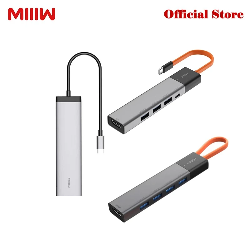 MIIIW 5 in 1 / 7 In 1 USB-C Hub Docking Station Adapter With USB-C Power Delivery/4K HDMI HD Output/USB 3.0/SD/TF Card Reader
MIIIW 5 in 1 / 7 In 1 USB-C Hub Docking Station Adapter With USB-C Power Delivery/4K HDMI HD Output/USB 3.0/SD/TF Card Reader