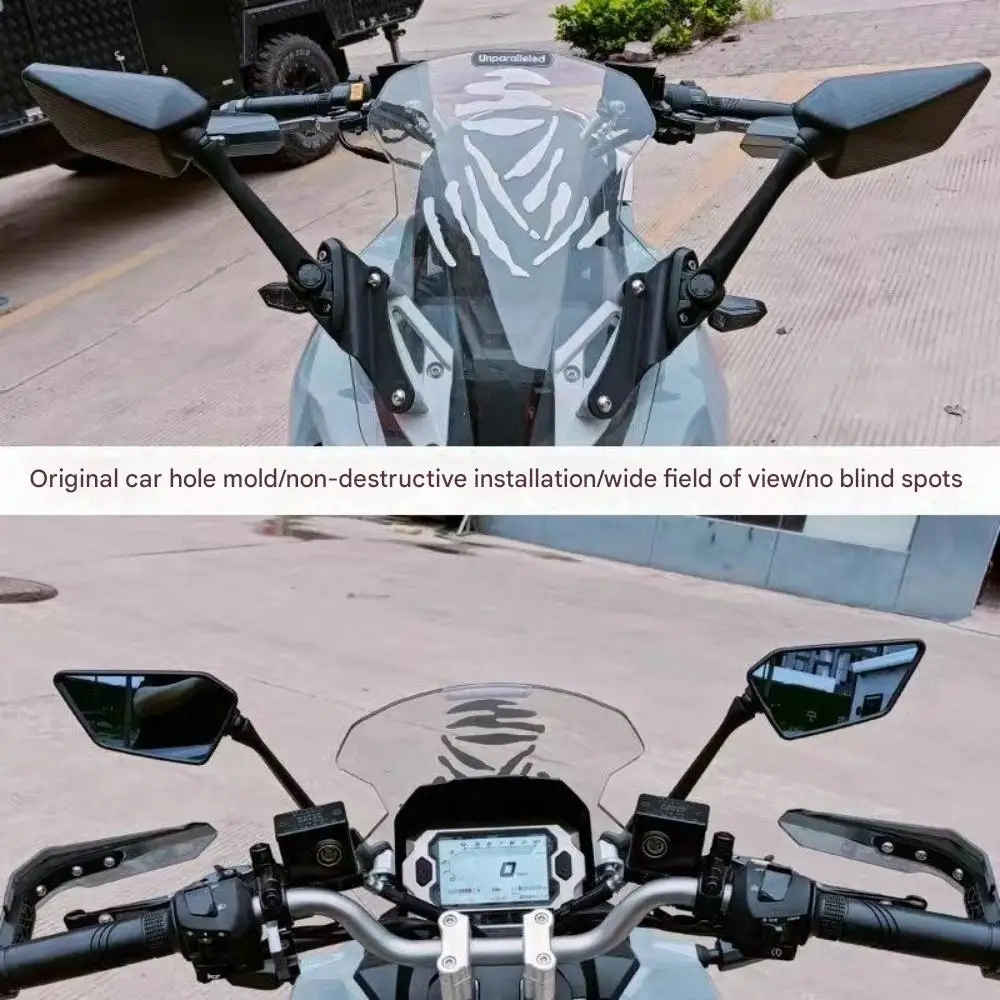 For SYM Husky ADV150 Mirror Relocation Bracket, Anti-glare Rearview Mirror Kit, Scooter Mod Accessories
For SYM Husky ADV150 Mirror Relocation Bracket, Anti-glare Rearview Mirror Kit, Scooter Mod Accessories