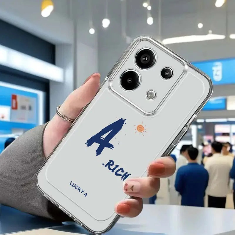 Creative letter design For Xiaomi Redmi Note 8 8T 9 9T 11E 12 13 14 Pro Plus Turbo 5G Fashion TPU Transparent Phone Case
Creative letter design For Xiaomi Redmi Note 8 8T 9 9T 11E 12 13 14 Pro Plus Turbo 5G Fashion TPU Transparent Phone Case