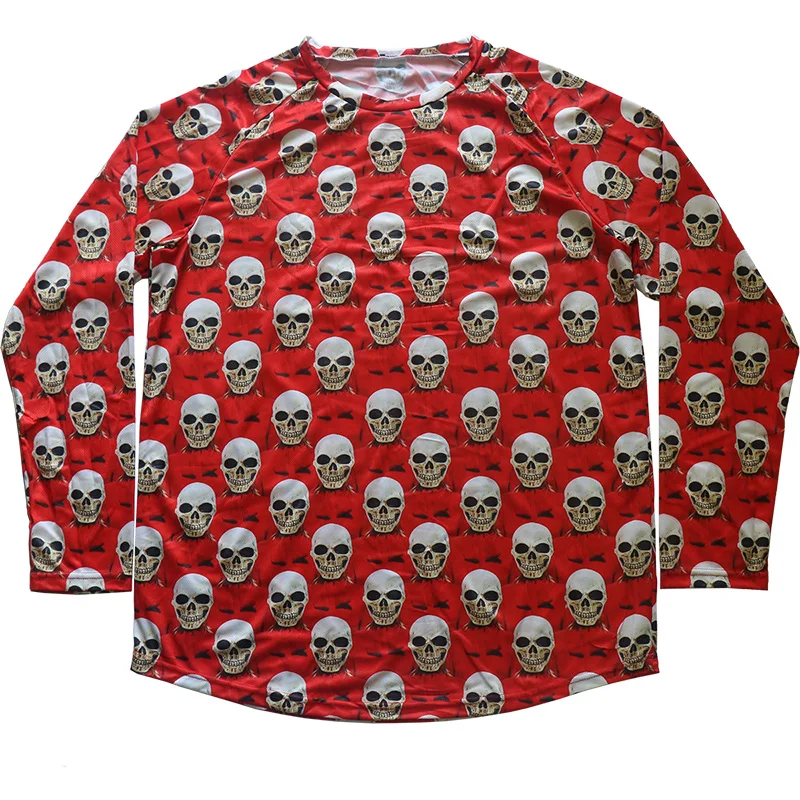 Outdoor Jersey Men Breathable Cycling Shirt Quick Dry Motocross Clothes MTB MX Anti-UV Summer Long Sleeve Red Skull Downhill Top
Outdoor Jersey Men Breathable Cycling Shirt Quick Dry Motocross Clothes MTB MX Anti-UV Summer Long Sleeve Red Skull Downhill Top