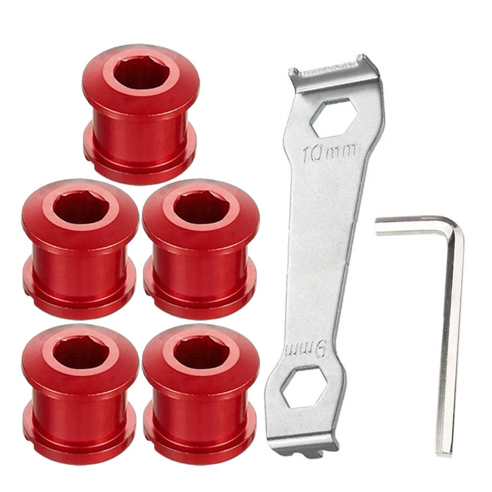 Aluminum Alloy Bolts Bike Chainring Bolts Smooth Appearance Steel Wrench Included 5 Pieces Set For Mountain Bikes
Aluminum Alloy Bolts Bike Chainring Bolts Smooth Appearance Steel Wrench Included 5 Pieces Set For Mountain Bikes