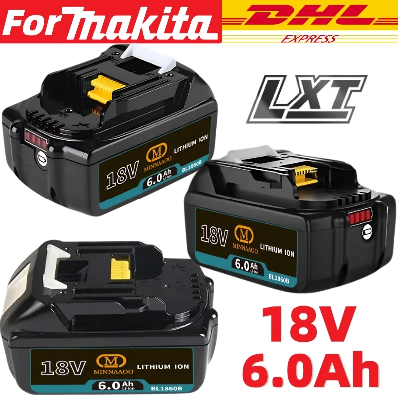 Оригинальный аккумулятор для Makita 18 В, 6 Ач, перезаряжаемый Замена для BL1830B/BL1850B/BL1860B с двойным временем работы
Оригинальный аккумулятор для Makita 18 В, 6 Ач, перезаряжаемый Замена для BL1830B/BL1850B/BL1860B с двойным временем работы