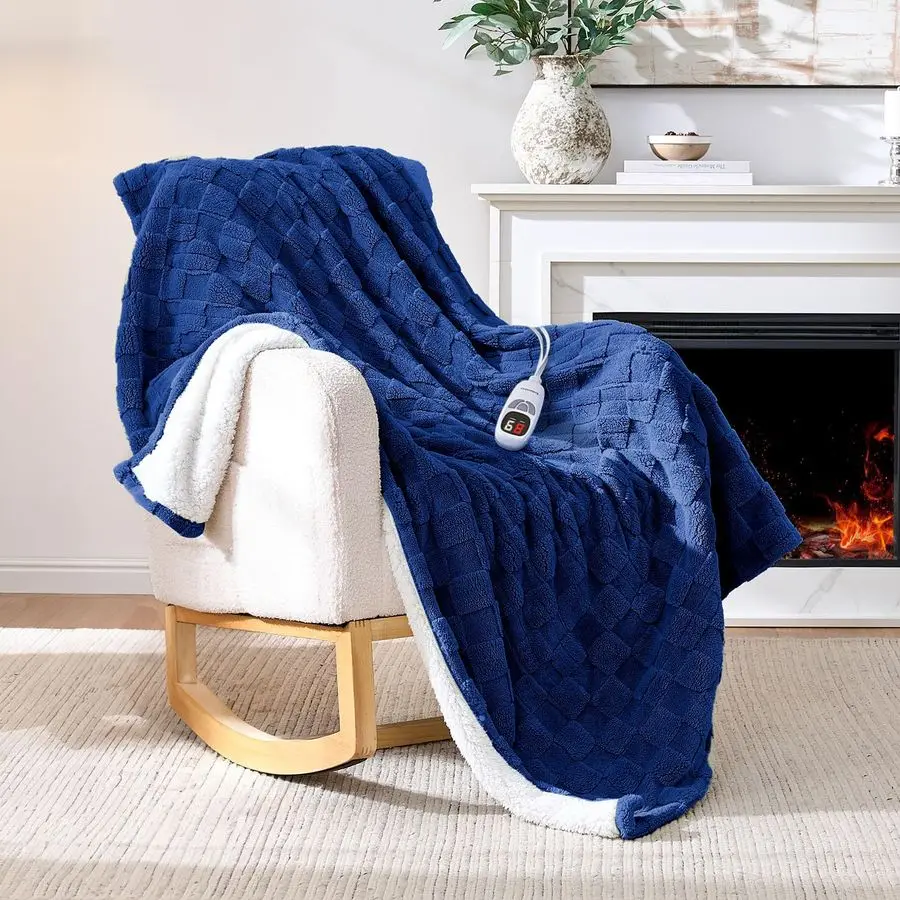Heated Throw Blanket 50 x60 9Level Fast Heating 110H Timer, Fluffy Plush Blanket with Snap Buttons for Secure Fit, Warm Gift fo
Heated Throw Blanket 50 x60 9Level Fast Heating 110H Timer, Fluffy Plush Blanket with Snap Buttons for Secure Fit, Warm Gift fo