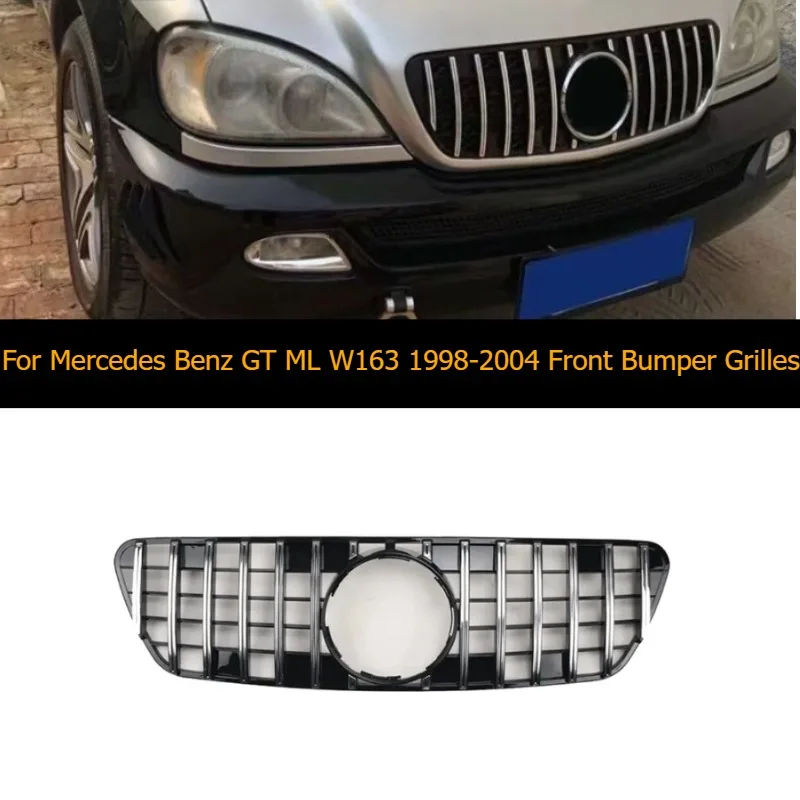 Front Double Line Grille Grill Replacement Grilles Grill Accessories for Mercedes Benz GT ML W163 1998-2004
Front Double Line Grille Grill Replacement Grilles Grill Accessories for Mercedes Benz GT ML W163 1998-2004