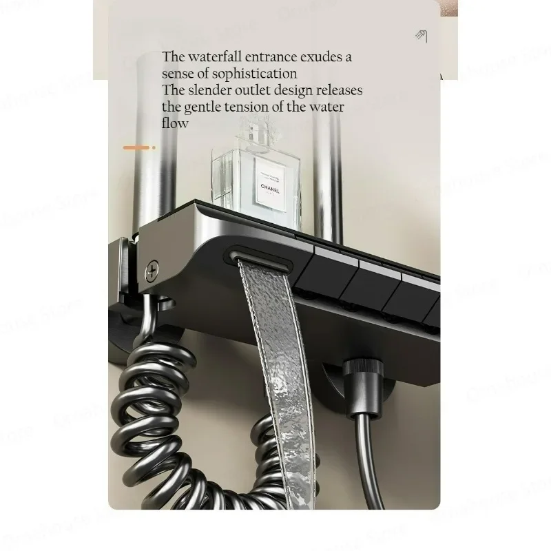 Modern Aluminum Shower Set Full System - Hotel Style Bathtub Mixer Faucet Hot Cold Rainfall Shower Head for Bathroom
Modern Aluminum Shower Set Full System - Hotel Style Bathtub Mixer Faucet Hot Cold Rainfall Shower Head for Bathroom