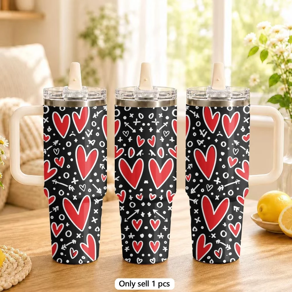 Hand-Drawn Designs Vacuum Flasks 40oz Stainless Steel Tumbler with Handle Straw Lid Vacuum Insulated Double Wall Leak Proof
Hand-Drawn Designs Vacuum Flasks 40oz Stainless Steel Tumbler with Handle Straw Lid Vacuum Insulated Double Wall Leak Proof