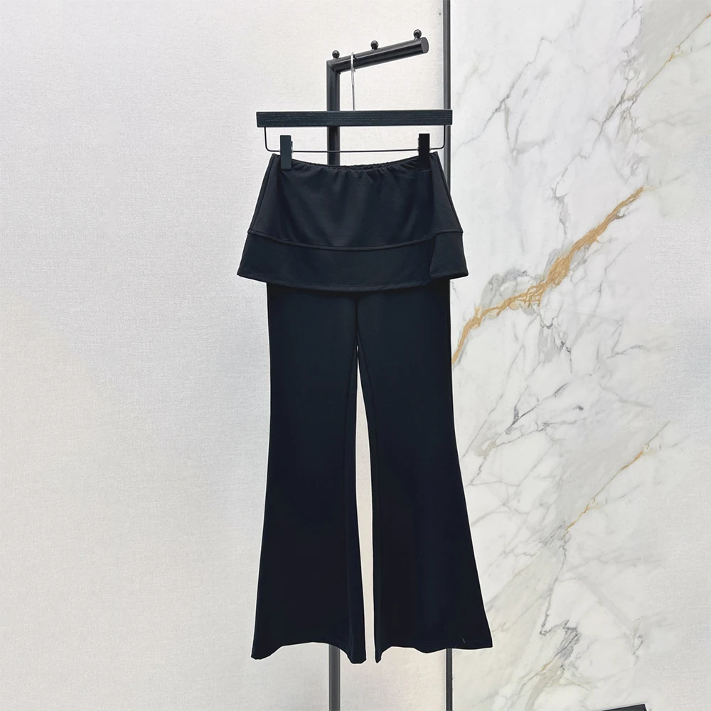 Women's Fake Two-Piece Flare Pants 2026 Spring New High Waist Skirted Flared Trousers Casual Yoga Streetwear Bell Bottom Pants
Women's Fake Two-Piece Flare Pants 2026 Spring New High Waist Skirted Flared Trousers Casual Yoga Streetwear Bell Bottom Pants