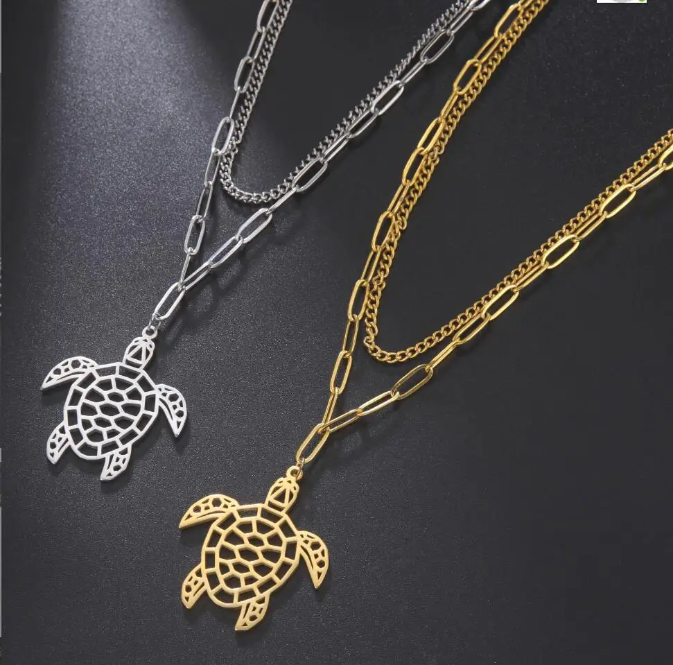 1PC Animal Necklace for Men Women Stainless Steel Turtle Pendant Necklace Jewelry Gift Birthday Gift Wholesale F1155
1PC Animal Necklace for Men Women Stainless Steel Turtle Pendant Necklace Jewelry Gift Birthday Gift Wholesale F1155