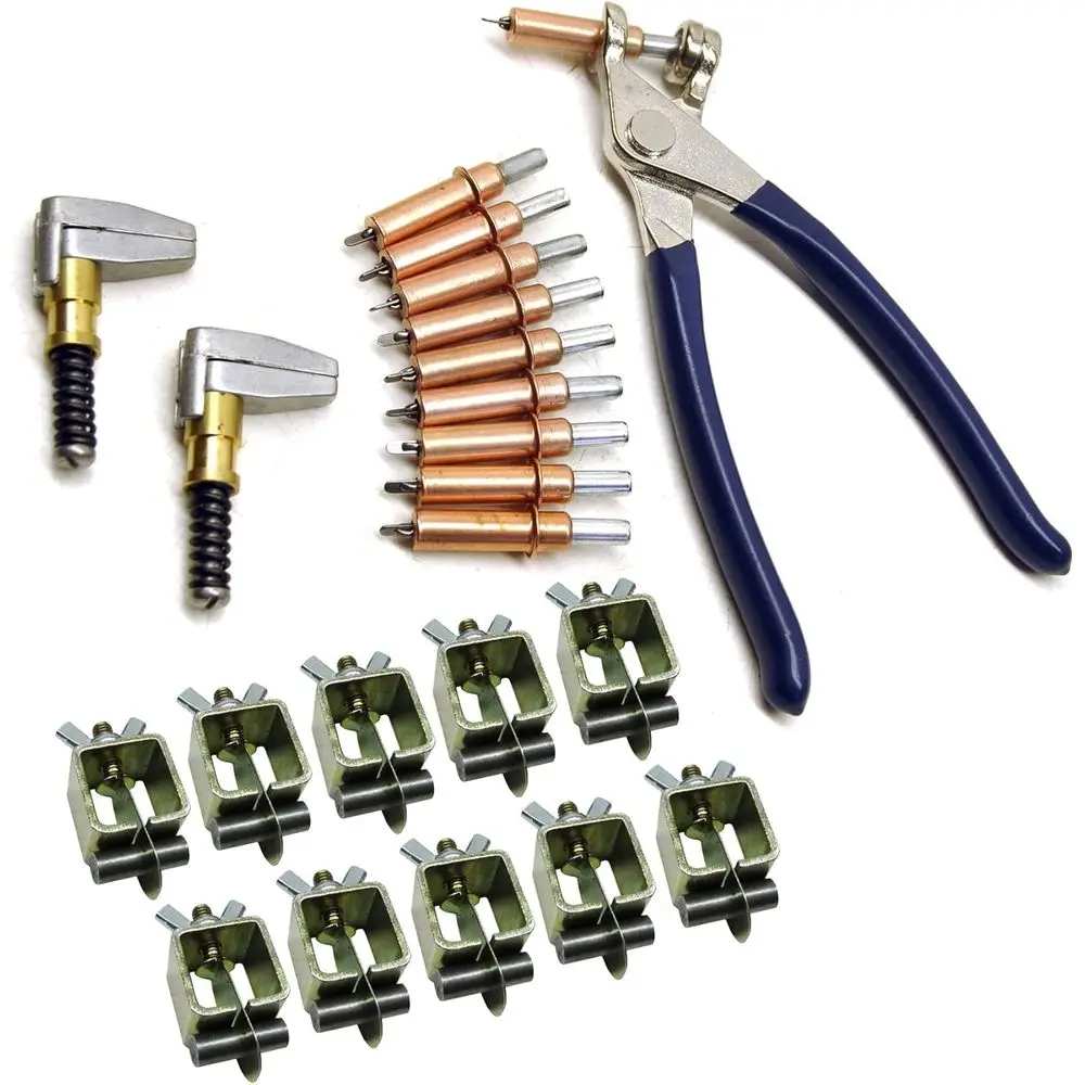10-Piece Sheet Metal Fastening Clamps with Temporary Rivets
10-Piece Sheet Metal Fastening Clamps with Temporary Rivets